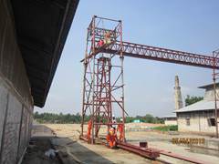 แบบเสาเข็มและ GANTRY CANE, Burma - April 2013