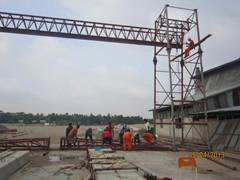 แบบเสาเข็มและ GANTRY CANE, Burma - April 2013