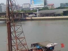 Pontoon at Menam Hotel, Bangkok - April 2013